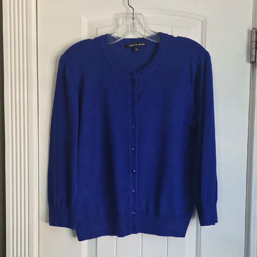 Womans Blue Cartigan